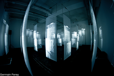 Video Installation / Memorsion / Mapping Festival 2011 / photo by Germain Ferey